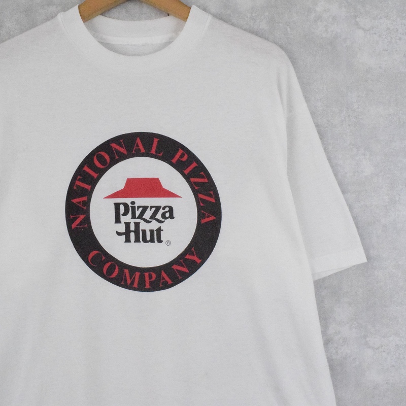 画像1: 90's Pizza Hut ピザショップロゴプリントTシャツ (1)