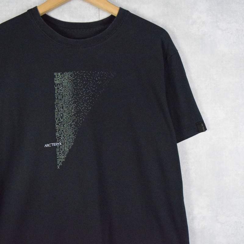 画像1: ARC'TERYX グラフィックデザインプリントTシャツ BLACK L (1)