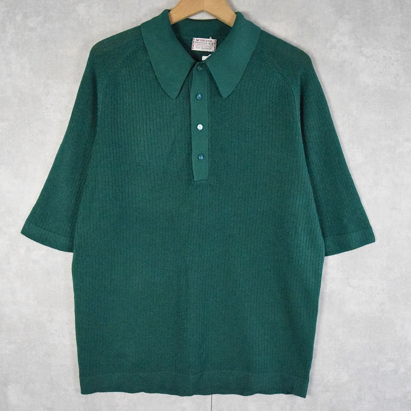 画像1: 60〜70's McGREGOR スパニッシュリブニットシャツ L (1)