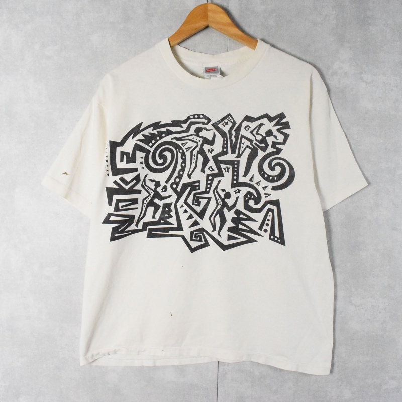 90's NIKE 銀タグ USA製 アートプリントTシャツ M