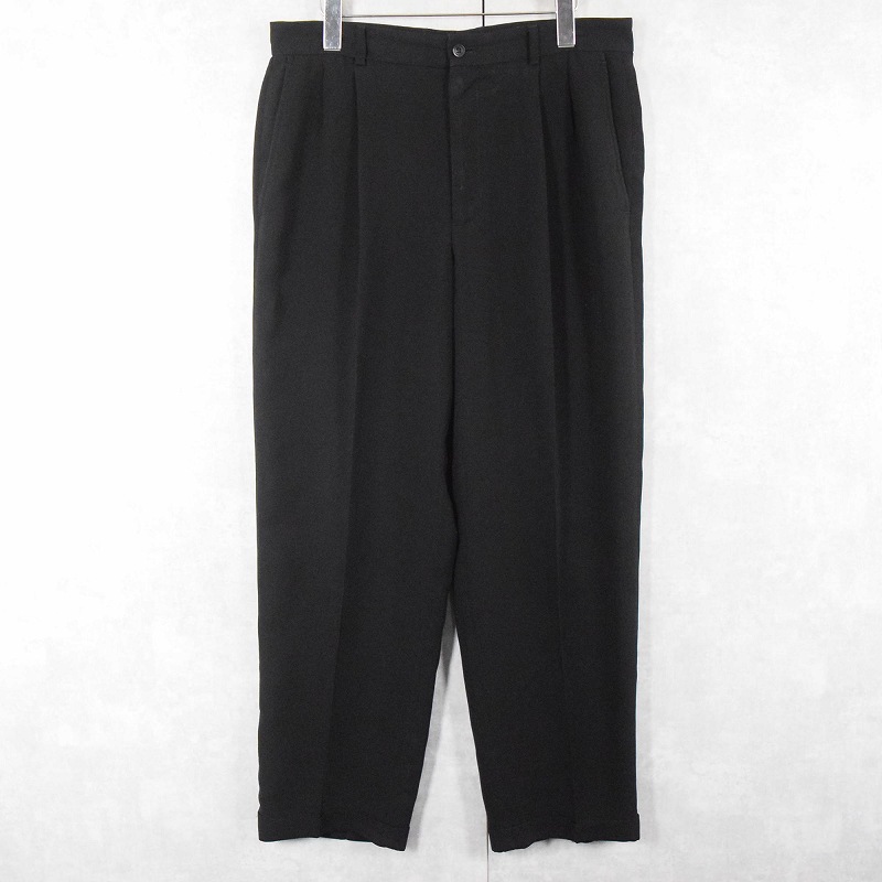 claiborne ポリエステル 2タックスラックス BLACK W35