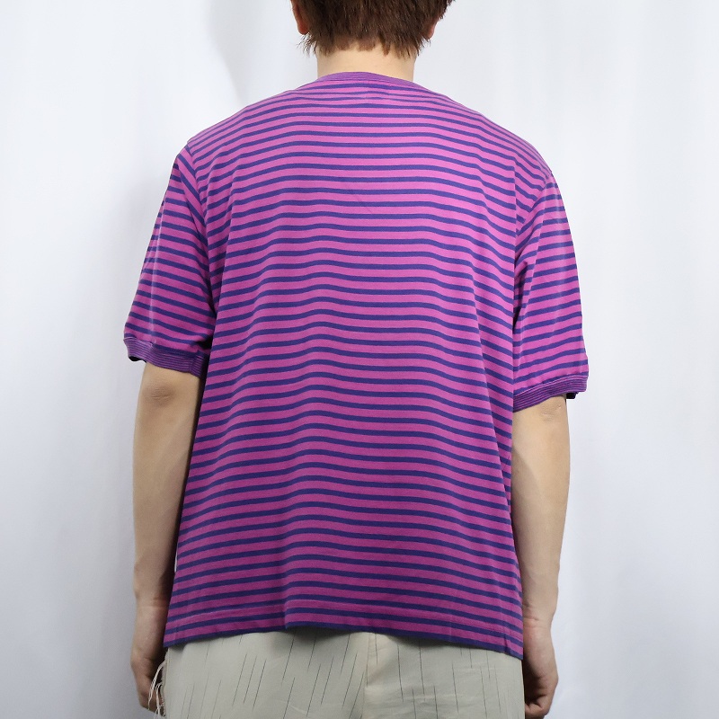 90s 90年代 オールドギャップ OLDGAP 半袖 ネイビー 紺 パープル