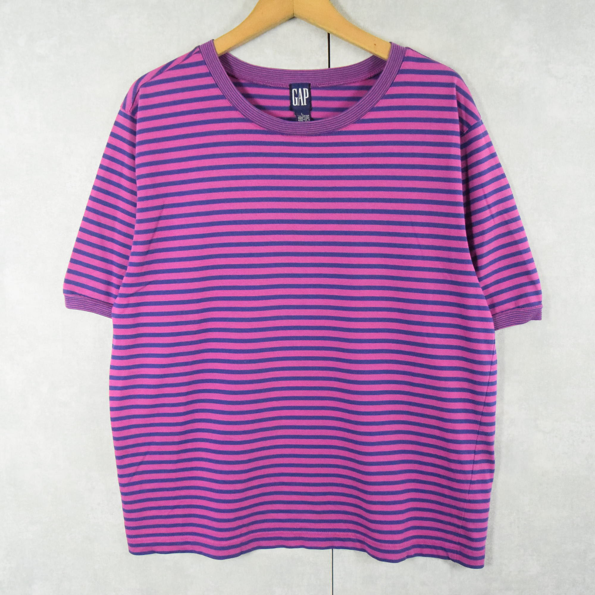 90s 90年代 オールドギャップ OLDGAP 半袖 ネイビー 紺 パープル