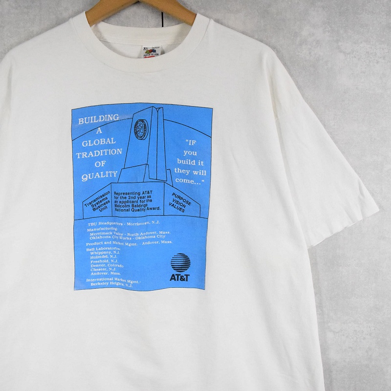 90's AT&T USA製 IT企業プリントTシャツ XL
