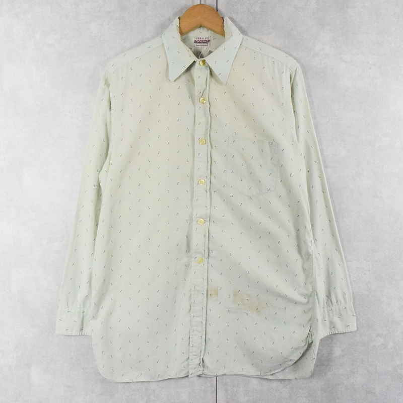 50's PENNEY'S アトミック柄 マチ付き コットンシャツ