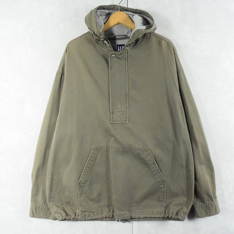 90's GAP コットンアノラックパーカー L