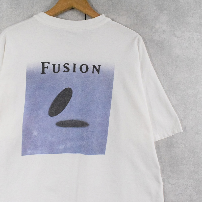 90's KBco PORIZED LENSES ”FUSION” 眼鏡レンズ企業プリントTシャツ XL