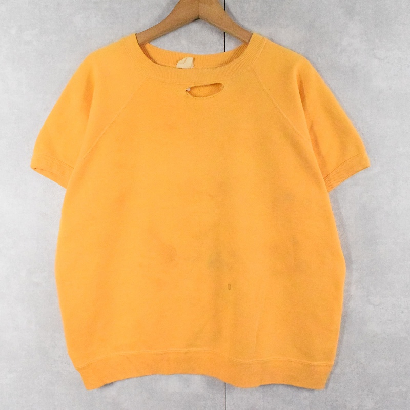 60's TOWNCRAFT Penneys 無地 半袖ラグランスウェット L