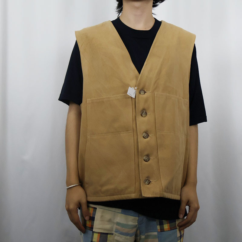画像2: 2000's FILSON USA製 モールスキンベスト SIZE50 (2)