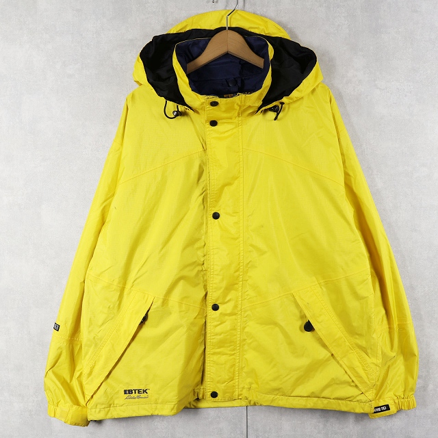 画像1: 90's Eddie Bauer EBTEK "GORE-TEX" ロゴ刺繍 裏フリース マウンテンパーカー M (1)