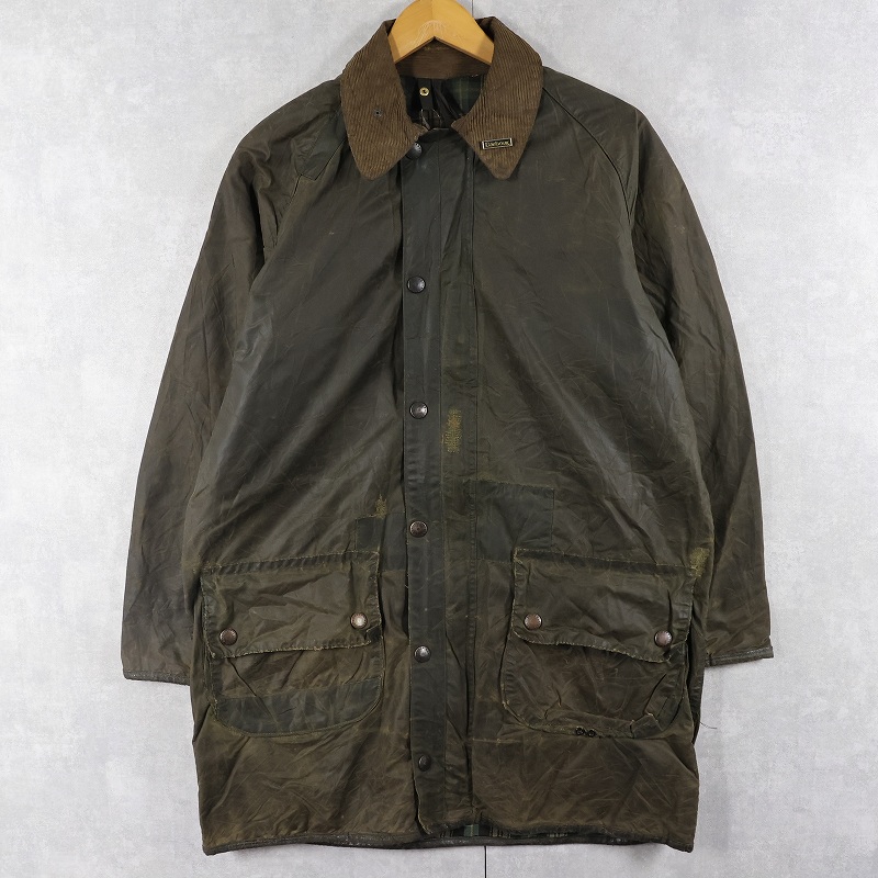 画像1: 80's Barbour ENGLAND製 "GAMEFAIR" ロゴピンズ付き オイルドジャケット 2ワラント (1)