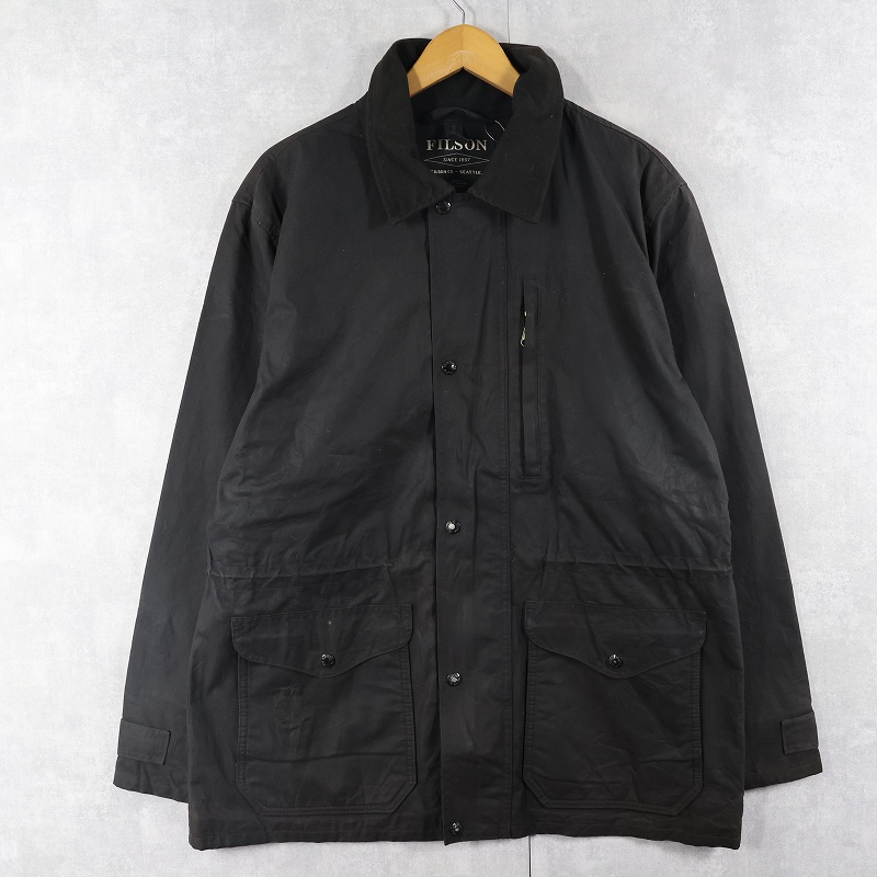 画像1: FILSON USA製 オイルドジャケット BLACK L (1)