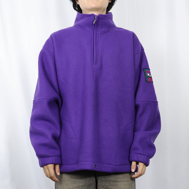 90s Vintage DESCENTE ハーフジップ フリースジャケット M DESCENTE - ☆激レア☆ 90s DESCENTE デサント ハーフジップ