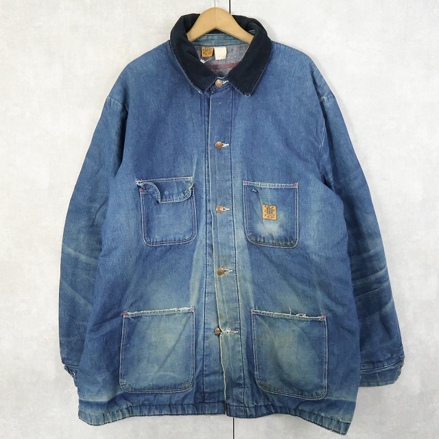 画像1: 70〜80's BIG BEN USA製 ブランケットライナー デニムカバーオール SIZE52 (1)
