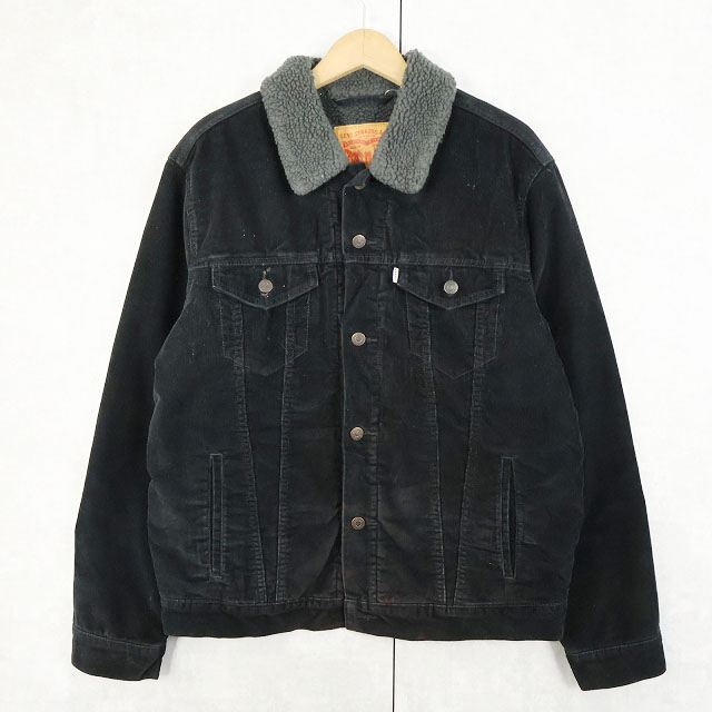 画像1: Levi's コーデュロイボアジャケット BLACK L (1)
