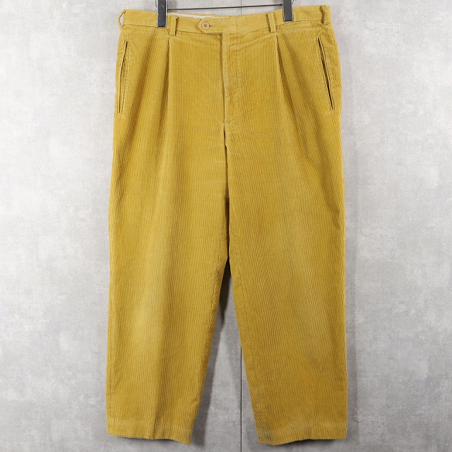 画像3: Buoni 1タック コーデュロイパンツ W35 (3)