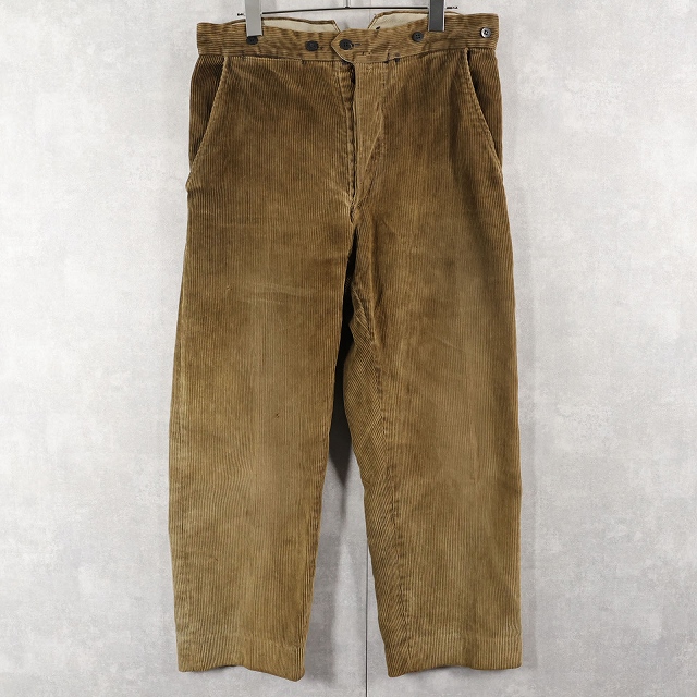 画像1: 40〜50's Le Meilleur d'Amiens 針刺しシンチバック コーデュロイパンツ W34 (1)