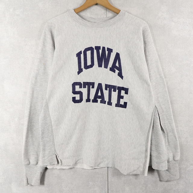 画像1: 90's Champion REVERSE WEAVE USA製 "IOWA STATE" カットオフ プリントスウェット XXL (1)