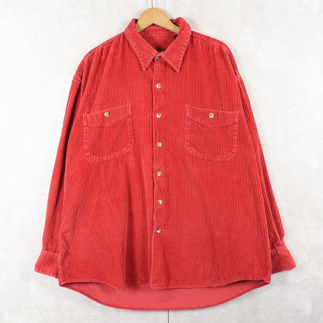 画像1: WIND RIVER 太畝コーデュロイシャツ XL (1)