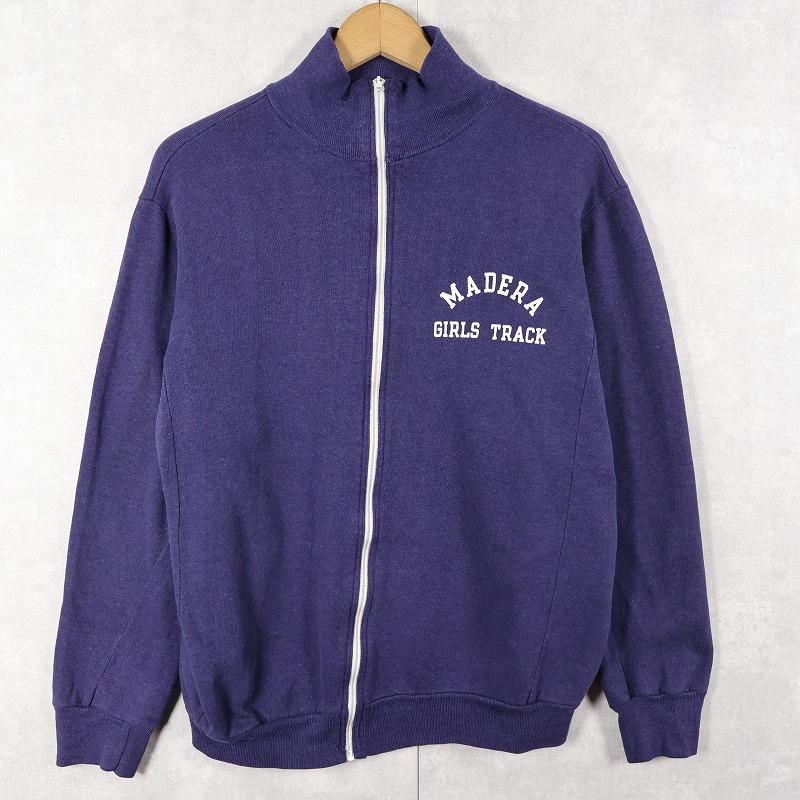 画像2: Champion USA製 "MADERA GIRLS TRACK" コットン×アクリルジップジャケット NAVY M (2)