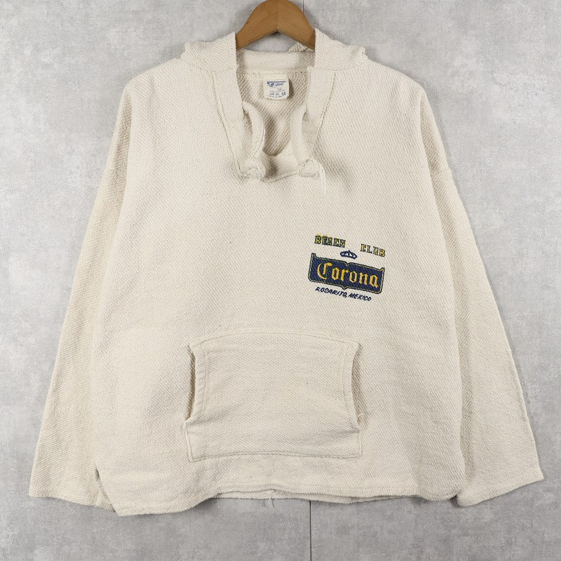 画像2: CORONA BEACH CLUB MEXICO製 ビールメーカープリント メキシカンパーカー XL (2)