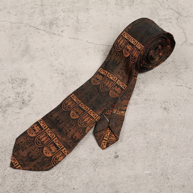 画像1: 紋章柄 ネクタイ (1)