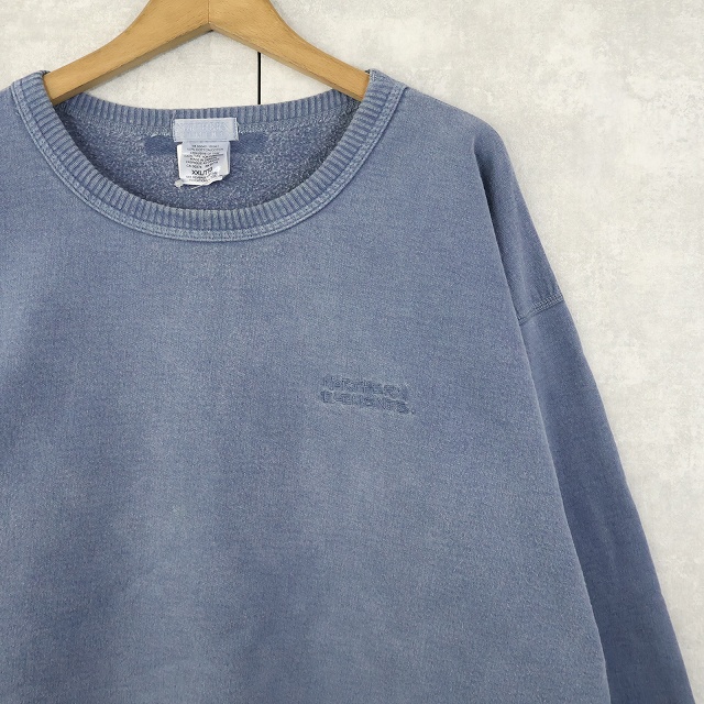 画像1: 90's〜 NORTHERN ELEMENTS ロゴ刺繍 フェードスウェット XXL (1)