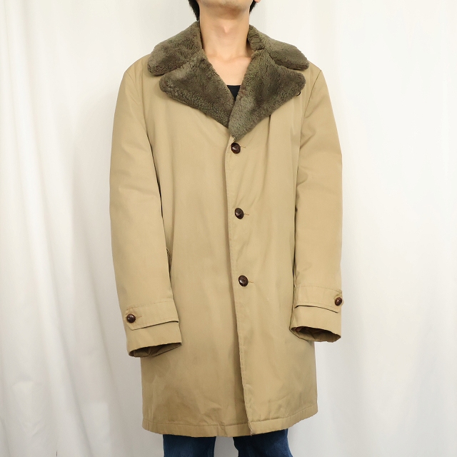 画像2: 70's L.L.Bean 筆記体タグ USA製 襟ボア グースダウンコート SIZE42 (2)
