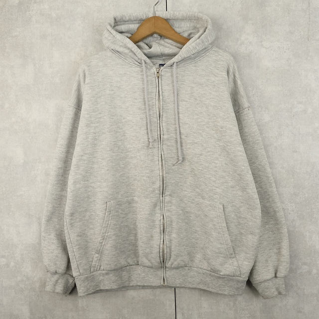 画像1: 90's〜 PLUMA 裏サーマル スウェットジップパーカー XL (1)