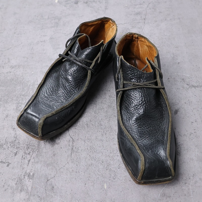 画像1: CYDWOQ レザーチャッカブーツ 27cm (1)