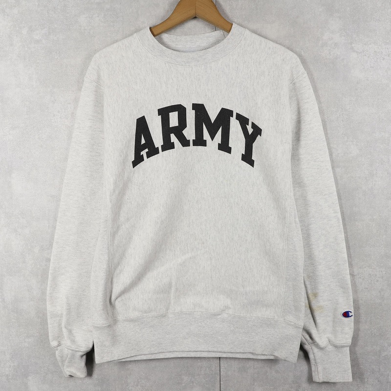 画像1: Champion REVERSE WEAVE "ARMY" プリントスウェット S (1)