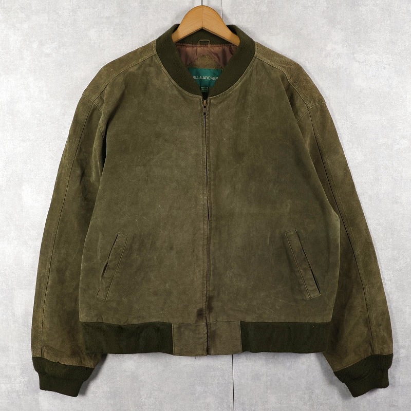 画像1: HILL & ARCHER スエードレザージャケット SIZE46 (1)