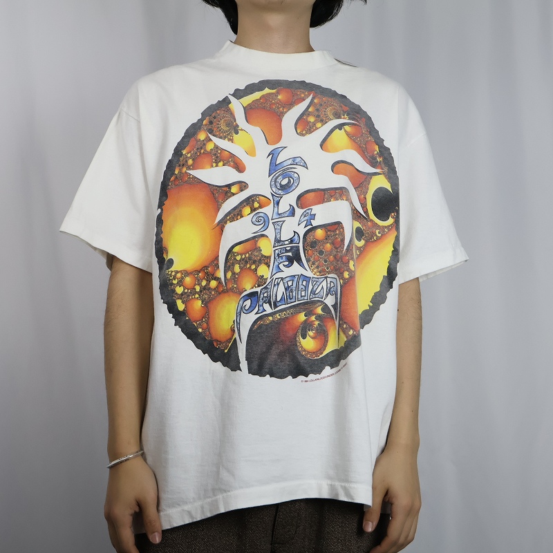 90年代 90s ロラパルーザ 音楽 ミュージック アメリカ製 バンT 白