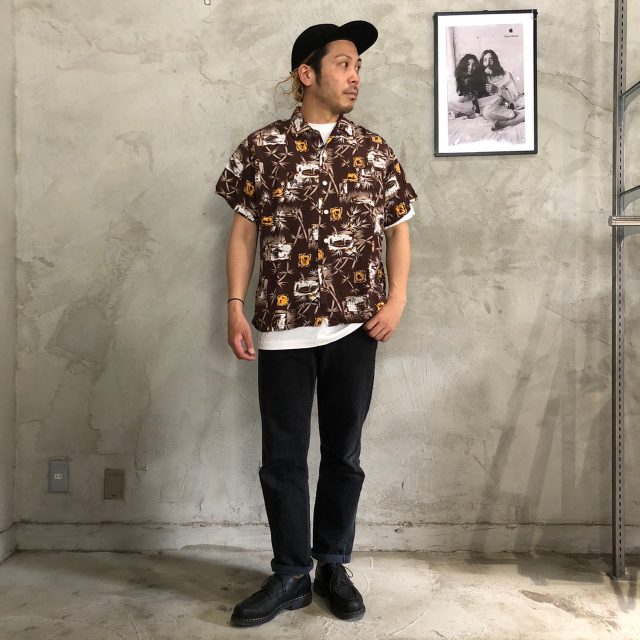 50's KAHANAMOKU Rayon Hawaiian Shirt