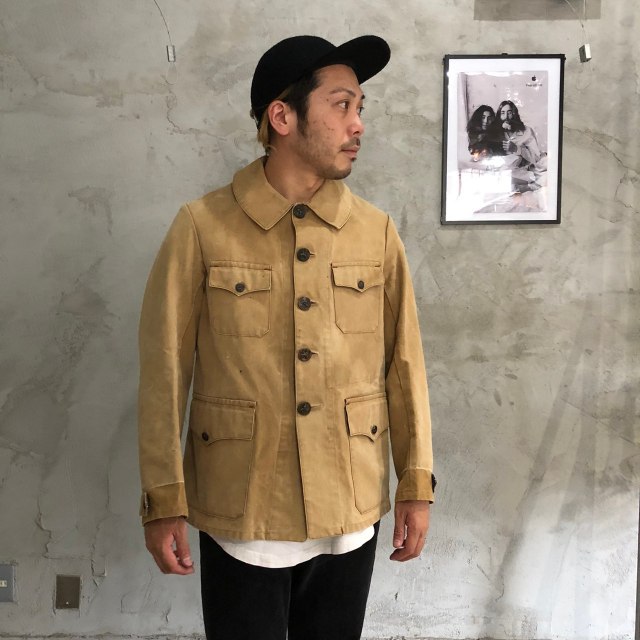 40's FRANCE 動物ボタン Hunting Jacket