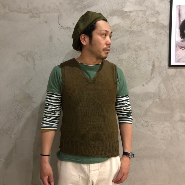 SALE】 40's AMERICAN RED CROSS Wool Knit Vest 40年代 ミリタリー