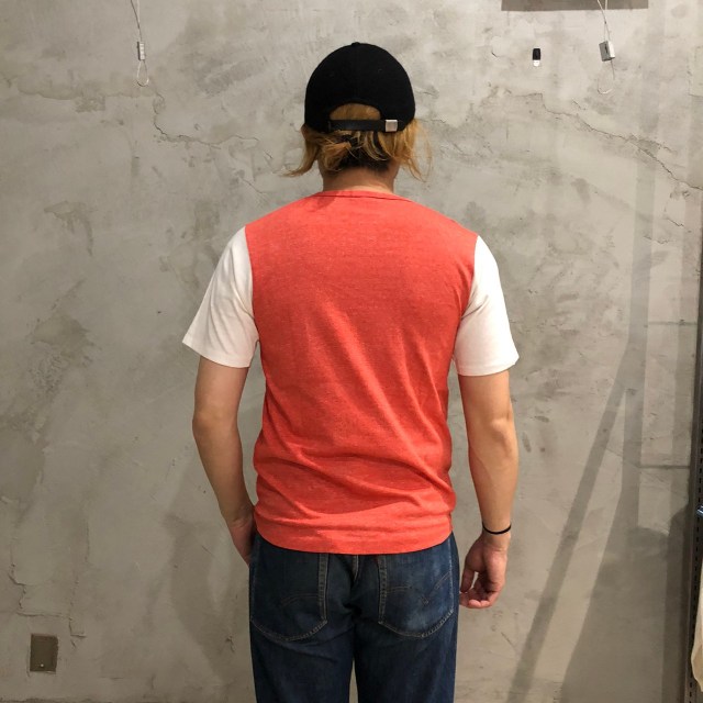 70's Champion USA製 バータグ 切り替えTシャツ