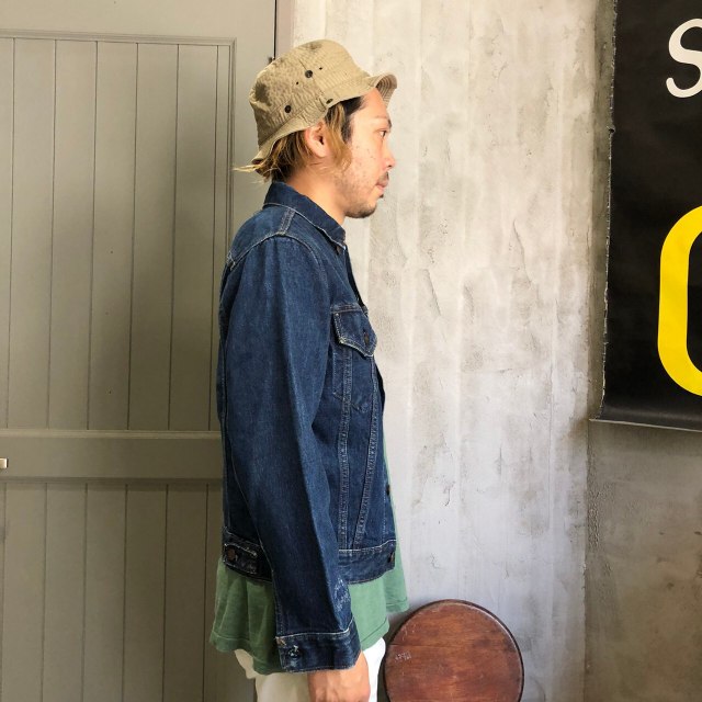 60's LEVI'S 70505 BIGE デニムジャケット 4th