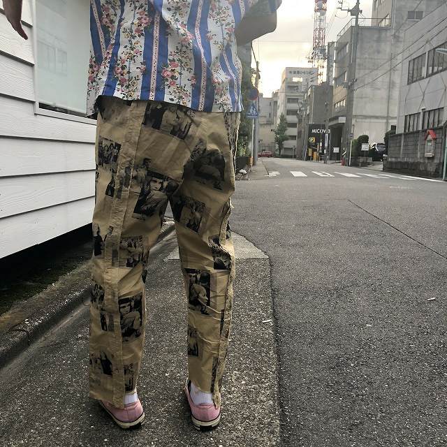 バウワウ 正規取扱店 パンツ フォトプリント 総柄 ピクチャー