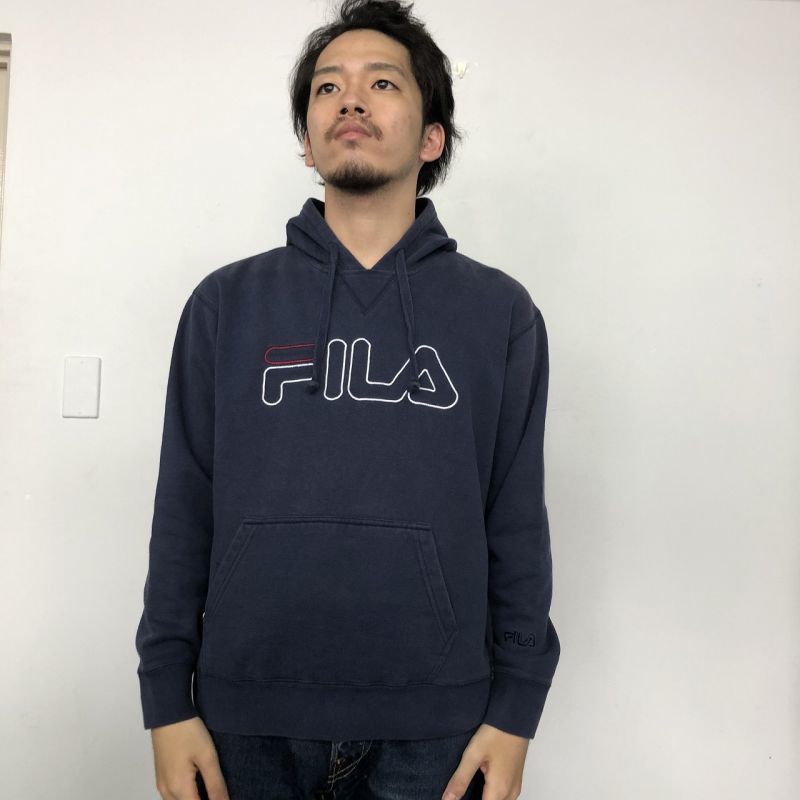 【SALE】  90's〜 FILA スウェットパーカ